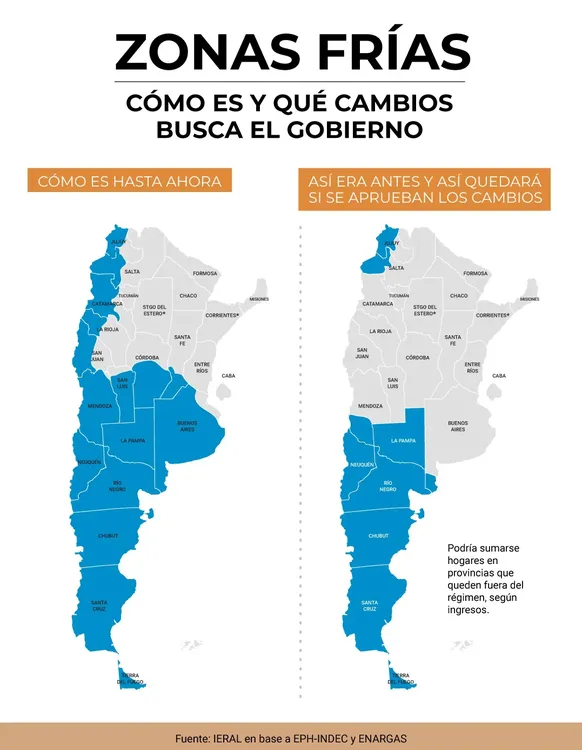Mapa de zonas frias