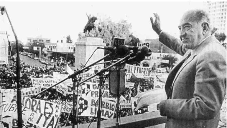 Felipe Sapag vuelta a la democracia